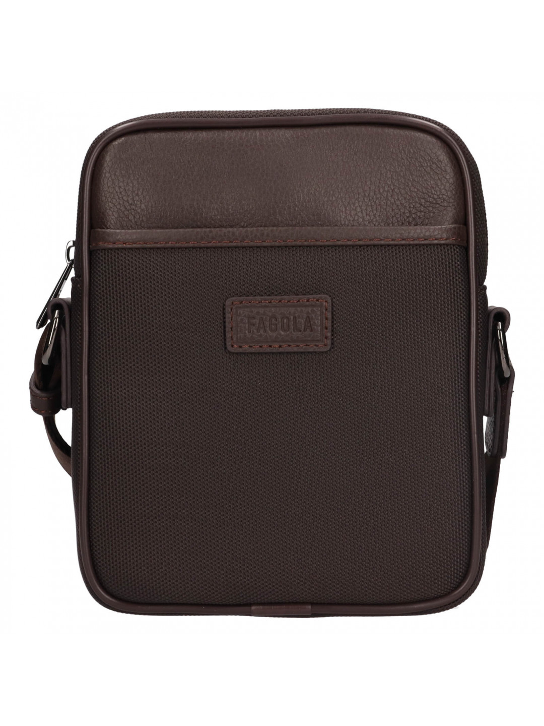 Pánská taška přes rameno Fagola Renno – tmavě hnědá